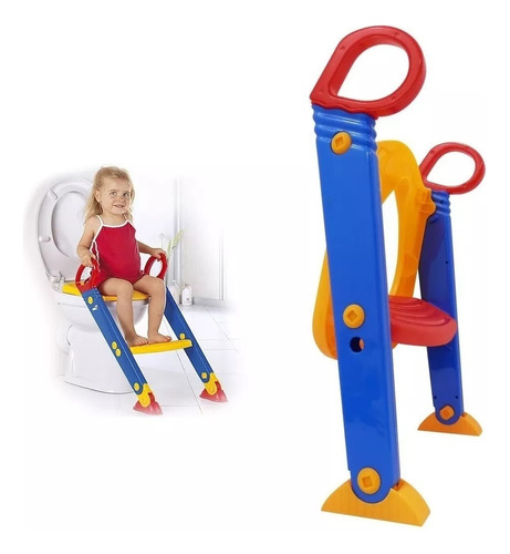 Asiento De Inodoro Para Niños + Escalera Portátil Adaptador