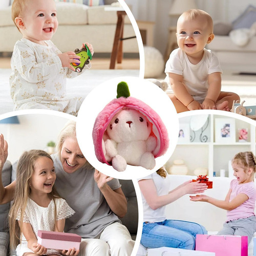 A Plush Bunny Doll Bunny Relleno Reversible Lindo Modelo De