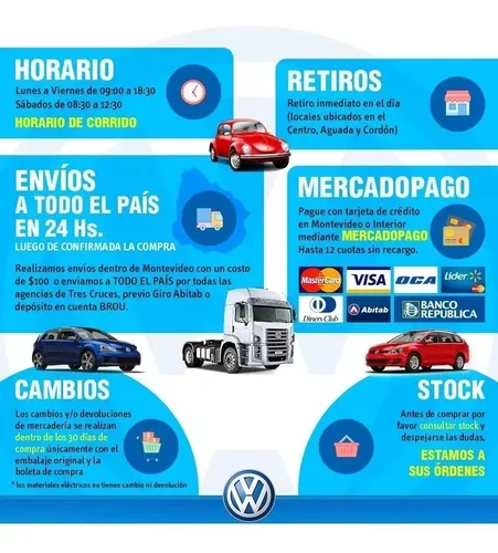 Palanca Cambios Gatillo - Empi Corta - VW Fusca Brasilia - Fuscanet Uruguay