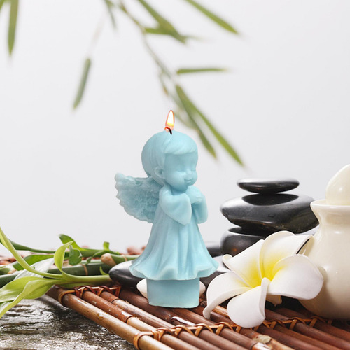 Molde De Vela De Ángel Molde De Silicona Para Postre Molde D