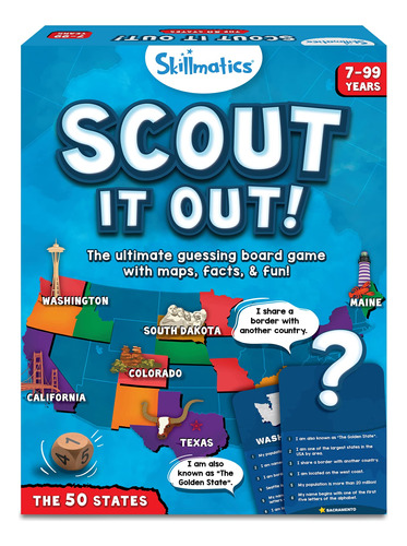 Skillmatics Juego De Mesa: Scout It Out! The 50 States | Div