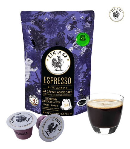 Imagen 4 de 9 de 24 Cápsulas De Café Etnia 52 Compatibles Con Nespresso®