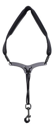 Correa De Cuello De Saxofón Negra Negra Para Saxo Alto Trans