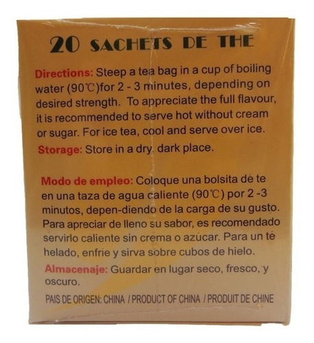 Imagen 3 de 3 de Pack 3 Té Jazmín Calidad Premiun 60 Bolsitas En Total