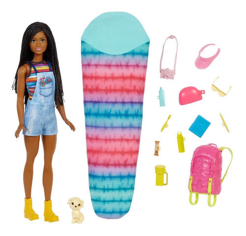 Muñeca Barbie Camping Brooklyn Hdf74 Mattel