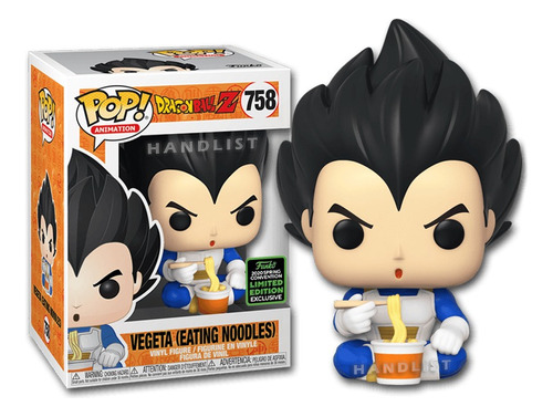 Juguete Funko Pop Dragonball Z Vegeta Para Comer Fideos 758