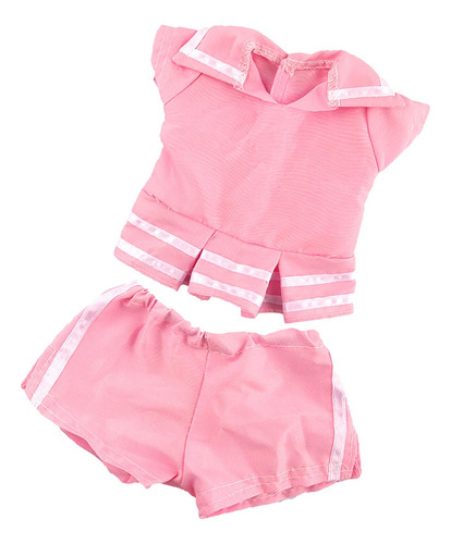 18in Pink Top Shorts Set Casual Ropa Diaria Vestir Trajes