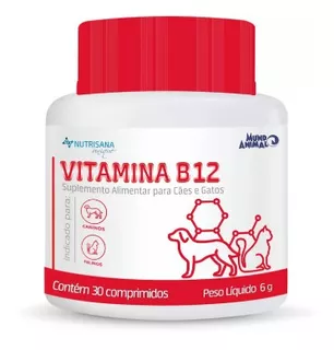 Nutrisana Vitamina B12 C/30 Comprimidos- Mundo Animal