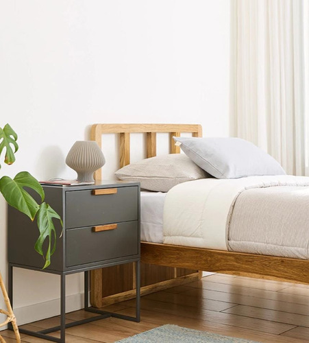 Cama Paraíso Macizo 1 Plaza Madera Paraiso