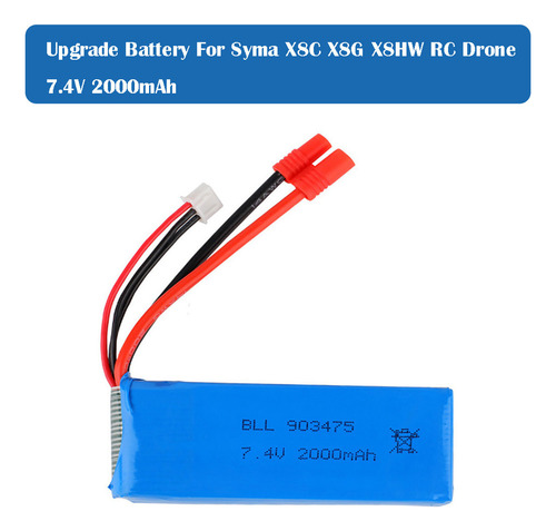 X 7.4v 2000mah Lipoly Bateria Para Syma X8 X8c X8w X8g Rc