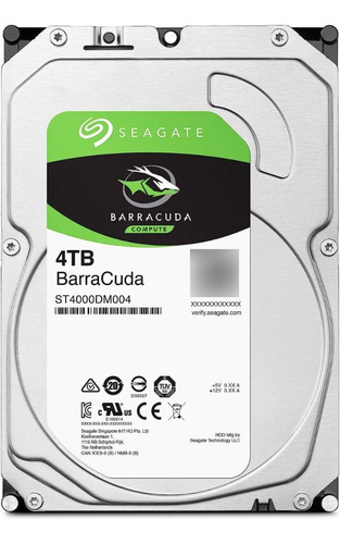 Disco Duro Interno Seagate Barracuda 4tb