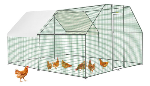 Vevor Gallinero De Metal Grande Jaula Gallinas 3,9x3x1.9m