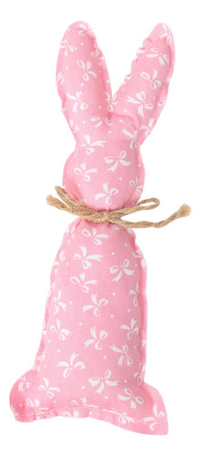 Muñeca Decorativa De Conejo De Pascua, Bonitos Arco Rosa