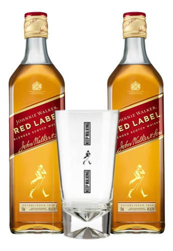 Whisky Johnnie Walker Red Label + Vaso  - Tienda Oficial