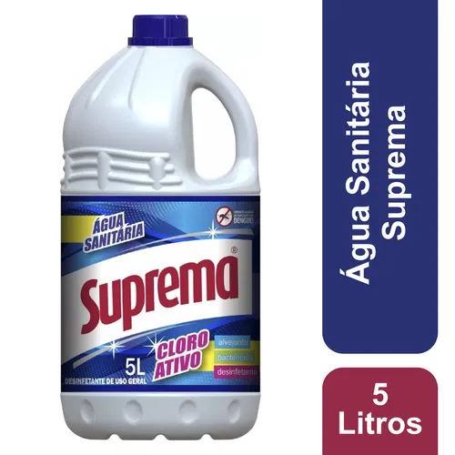 Água Sanitária Com Cloro Ativo 5 Litros Suprema