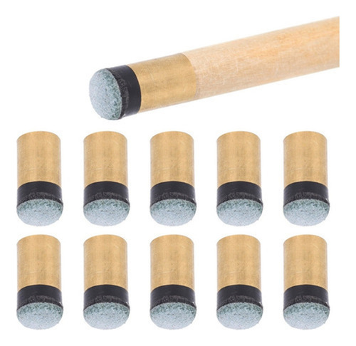 * 10pcs Billar Billar Snooker Pool Taco Punta De Repuesto
