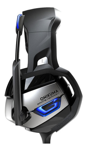 Imagen 3 de 3 de Auriculares gamer Onikuma K5 black con luz LED