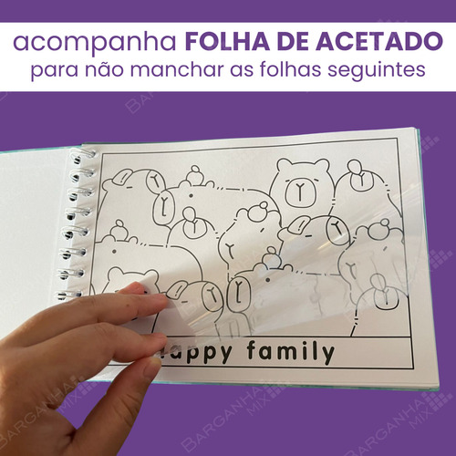 Livro De Colorir Pipi Family Edição Especial Estilo Bobbie Goods Comfy Cozy Com Capa Holográfica E Papel 180g