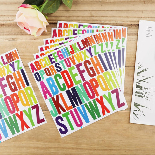 8 Hojas De Calcomanías De Cartas, Pegatinas Autoadhesi...