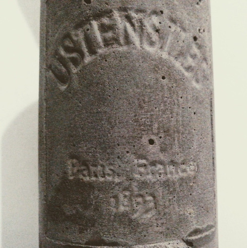 Tarro Cemento Utensillos Ustensiles Paris, France 1893