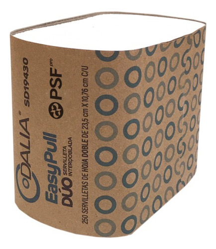6 Cajas De Servilleta Interdoblada Dalia 250 Pzs