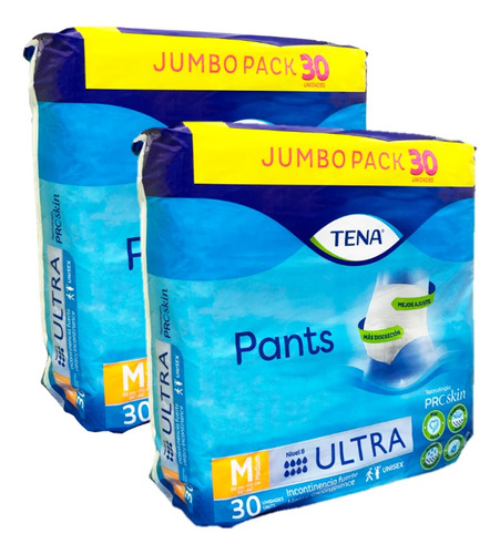 60 Pañales Tena Pants Ultra M - Unidad a $1444