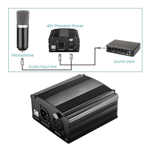 Imagen 5 de 9 de Fuente Phantom Power 48v Para Micrófono Sin Fuente Por Usb