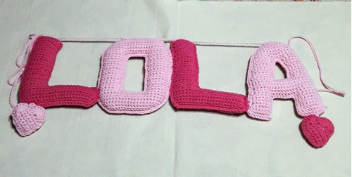 Nombres 4 Letras Bebe  Crochet  El Cristal Encantado