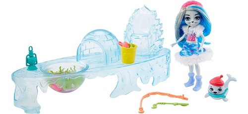 Enchantimals Pesca De Hielo Iglú Con Sashay Seal Y Blubber