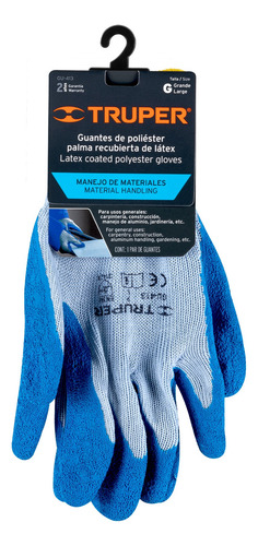 Guantes Poliéster Recubiertos Latex G Truper 15267 - 1 Pz