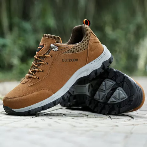 Zapatos de senderismo para hombre, calzado deportivo de cuero de gamuza,  Zapatillas de caza, escalada al aire libre, resistentes al desgaste, 39-49