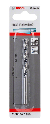 Broca Para Metal Acero Rápido Hss-pointteq Ø5mm Bosch