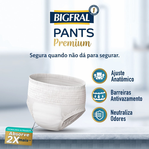 Imagem 3 de 6 de Kit Roupa Íntima Descartável Bigfral Gd/xg 64 Unidades