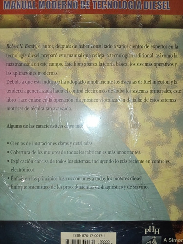 Manual Moderno De Tecnología Diesel 2vols Rober.n.brady Phh.