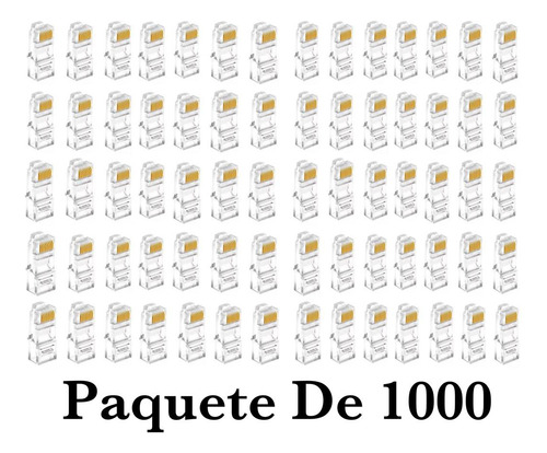 Kit Paquete 1000 Plugs Conector Rj45 Ethernet