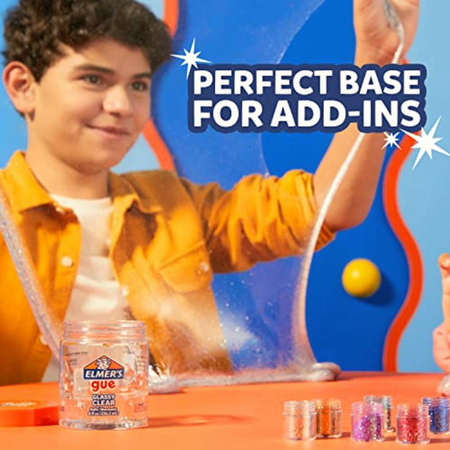 Elmer's Gue Pre Made Slime, Glassy Clear Slime, Great For