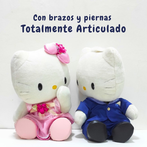Peluches Hello Kitty Y Dear Daniel Sanrio - Novios - 50 Cms