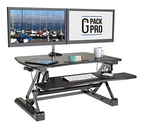 G pack pro standing desk converter outlet
