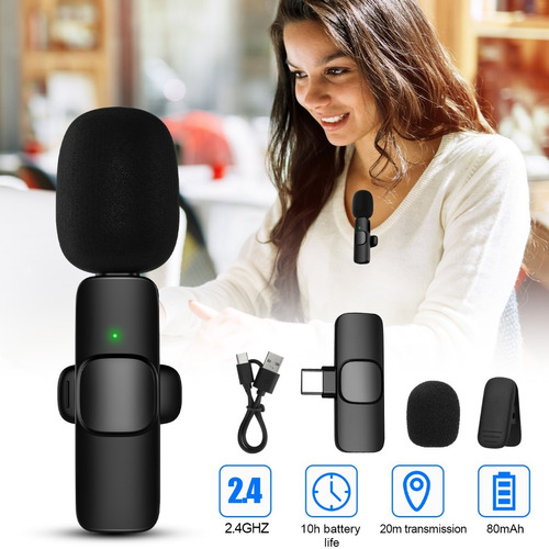 Imagen 3 de 5 de Micrófonos Mini Inalámbricos K8 - K9 Bluetooth Celular