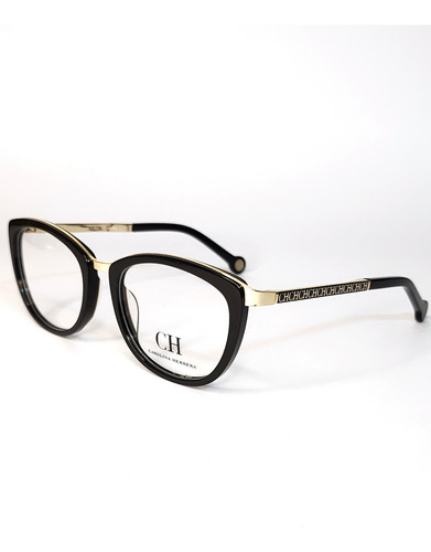 Lente Carolina Herrera Vhe092k Para Graduar Color Negro