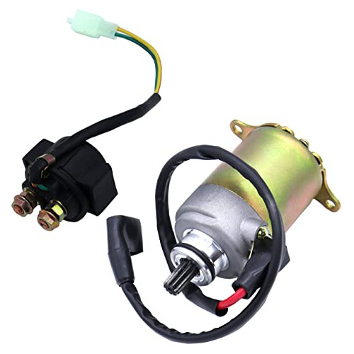 Motor De Arranque Y Relé Solenoide Para Motor Gy6 150cc 200c