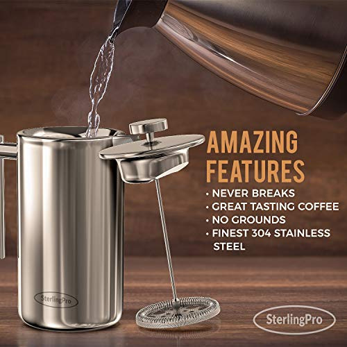 Cafetera De Prensa Francesa (1l) - Prensa Para Café De Gran