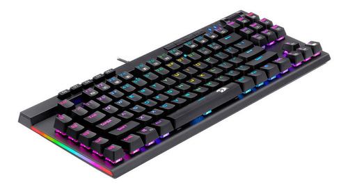 Imagen 6 de 7 de Teclado gamer Redragon Magic Wand Pro K587-PRO QWERTY Redragon Opto-Mecánico español latinoamérica color negro con luz RGB