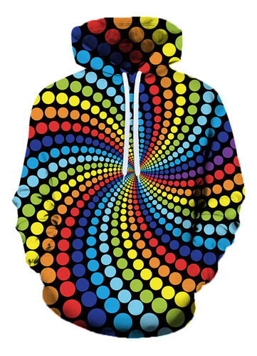 Three Dimensional Geometric Fashion Cool Hooded Sweater