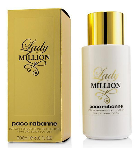 Paco Rabanne Lady Million Body Lotion Hidratante 200ml