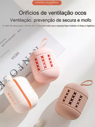 Porta Esponja De Silicone P/ Maquiagem Perfeito P/ Viagens
