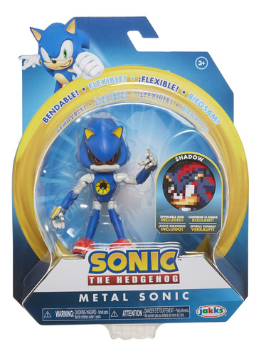 Sonic The Hedgehog - Figura De Accion Flexible De Metal De C