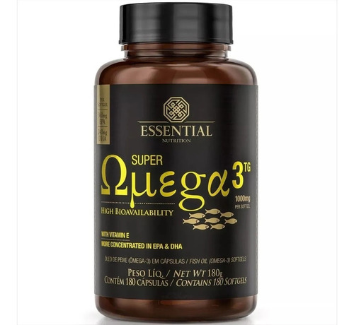 Super Ômega 3 Tg 1000mg (180 Caps) - Essential Nutrition