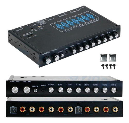 Ecualizador De Audio Para Automóvil De 7 Bandas, Chip Dsp,