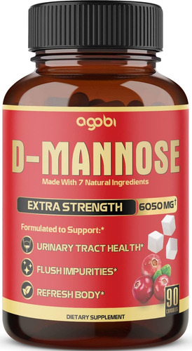 D-mannose Capsules - 7 Herbs Equivalent To 6050mg Cranberry,